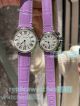 Copy Ronde Must De Cartier Steel Blue Leather Strap Watch Quartz (5)_th.jpg